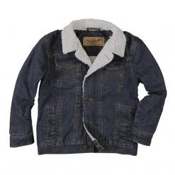 Wrangler Kids Sherpa Lined Denim Jacket