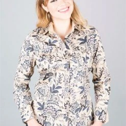 Platini Ladies Western Print Shirt With Snap Buttons WOMENS