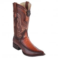 Los Altos Boots MENS Los Altos Boost Men's Caiman Belly 3x Pointed Toe