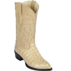 Los Altos Boots Los Altos Mens Caiman Tail J-Toe Oryx Cowboy Boots