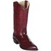Los Altos Boots Los Altos Mens Burgundy Eel Cowboy Boots