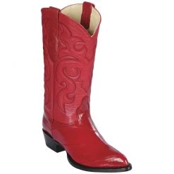 Los Altos Boots Los Altos Mens Red Eel Cowboy Boots