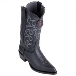 Los Altos Boots MENS Los Altos Grisly Black Cowboy Boots J-Toe