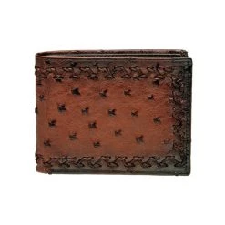 Cuadra Flame Honey Ostrich Wallet