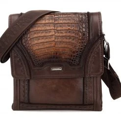 ACCESSORIES Cuadra Porto Maple Caiman Belly Messenger Bag