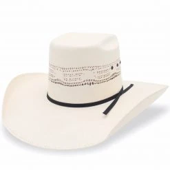 MENS Abolengo Bangora Brick Crown Cowboy Straw Hat