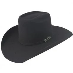 MENS Cuernos Chuecos 6X Black Brick Crown Felt Hat