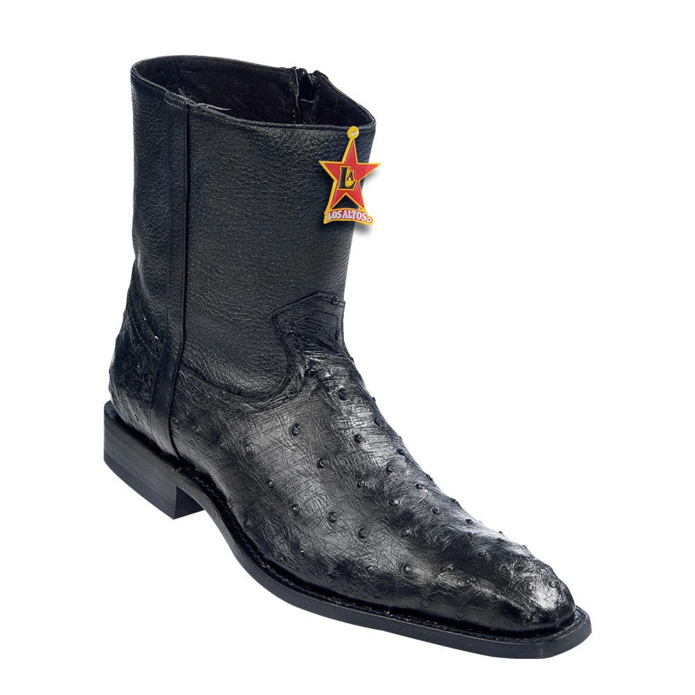 Los Altos Boots Los Altos Men's Ostrich European Toe Boot Los Altos Boots Los Altos Men's Ostrich European Toe Boot