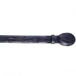 Los Altos Boots MENS Navy Blue Caiman Belly Cowboy Belt