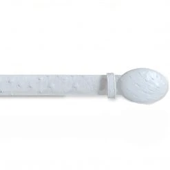 Los Altos Boots Los Altos Men's White Ostrich Cowboy Belt