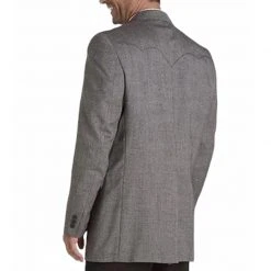 MENS Circle S Men's Donegal Black Plano Sportcoat Jacket Blazer