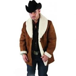 White Diamonds MENS Men's Leather Marlboro Shearling Leather Jacket
