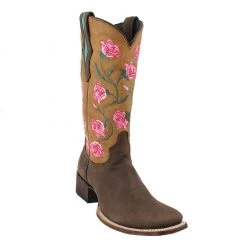 WOMENS Caborca Women's Toccato Chocolate Square Toe Boots