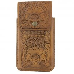 Tombstone Leather Tooled Floral Cell Phone Case ACCESSORIES