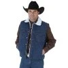 MENS Wrangler Sherpa Lined Denim Vest