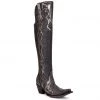 WOMENS Corral Women's Black Overlay Tall Boot