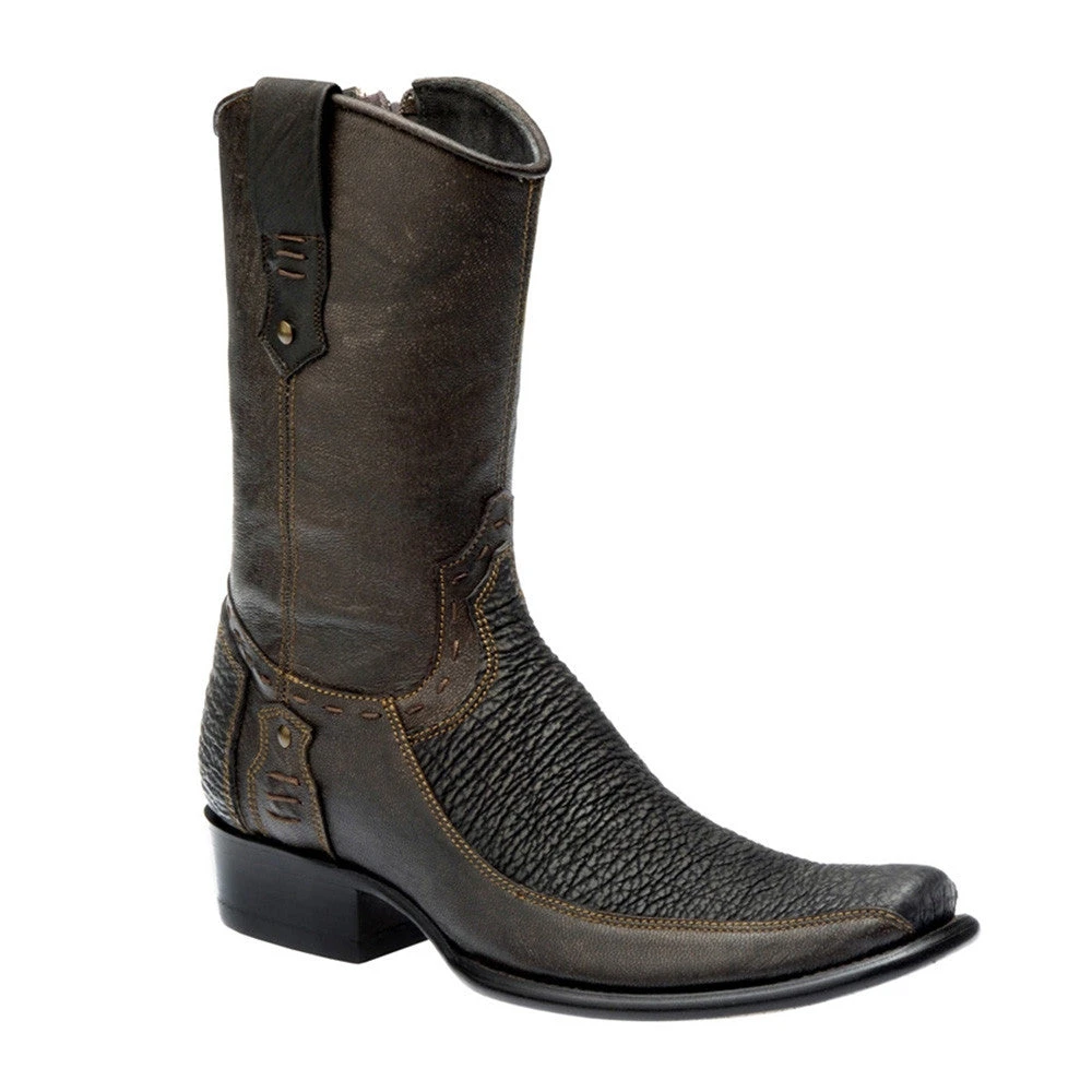 Cuadra Shark Semi-Square Toe Black Boots Cuadra Shark Semi-Square Toe Black Boots