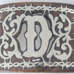 Hand-Made MENS Western Buckle With Letter D
