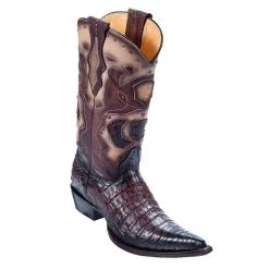 Los Altos Boots Los Altos Men's Pointed Toe Caiman Belly Cowboy Boots