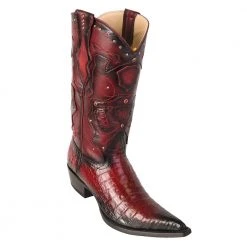 Los Altos Boots Los Altos Men's Pointed Toe Caiman Belly Cowboy Boots
