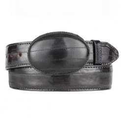 Los Altos Boots Grey Eel Cowboy Belt