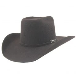 Cuernos Chuecos 10x Chocolate Grizzly Fur Felt Cowboy Hat Cowboy Hats