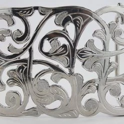 Hand-Made Charro Flowered Belt Buckle