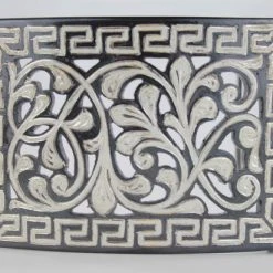 Hand-Made Silver Plaited Charro Buckle MENS