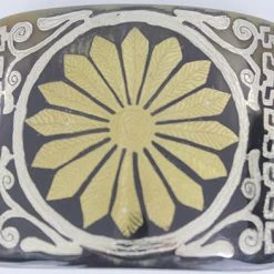 Hand-Made Buckles Western Buckle With Flower Design