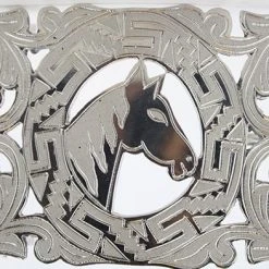 Hand-Made Charro Buckle Horse Design