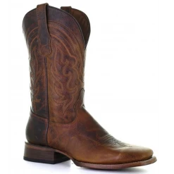 Corral Men's Brown Circle G Wide Square Toe Cowboy Boot MENS
