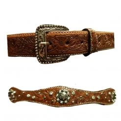 Stone Ladies Leather Western Belt Belts
