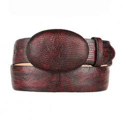 King Exotic MENS Men's Western Lizard Belts