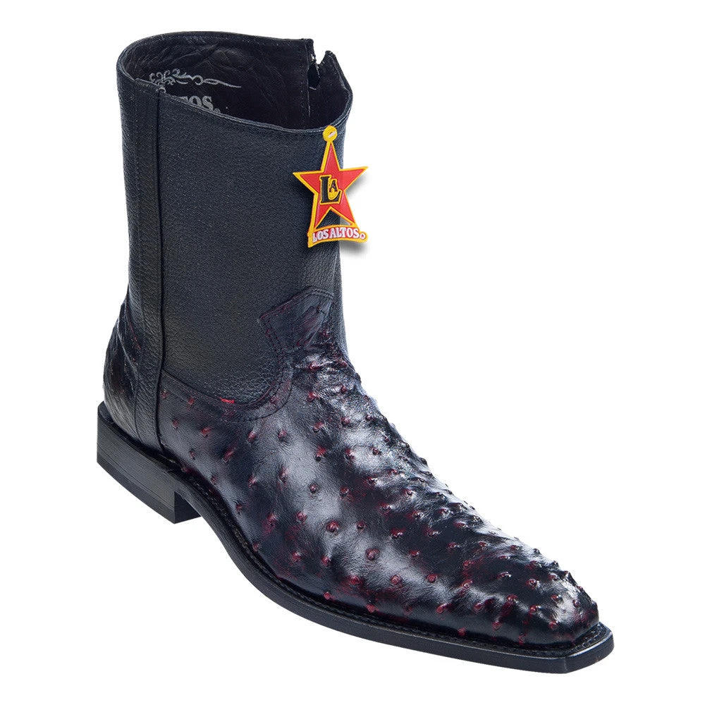 Los Altos Boots Los Altos Men's Ostrich European Toe Boot Los Altos Boots Los Altos Men's Ostrich European Toe Boot