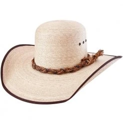 Sahuayo Palm Leaf Open Crown Cowboy Hat By Stone Hats