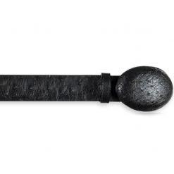 Los Altos Boots Los Altos Men's Black Ostrich Cowboy Belt MENS