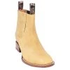 MENS Potro Rebelde Honey Suede Charro Square Toe Boots