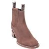 Potro Rebelde Topo Suede Charro Square Toe Boots