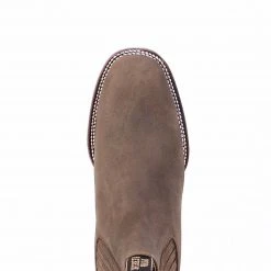 Potro Rebelde Topo Suede Charro Square Toe Boots