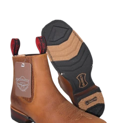 Quincy Boots Quincy Botin Charro Wide Square Toe Boots - Q82BU2731