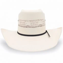 MENS Abolengo Bangora Brick Crown Cowboy Straw Hat