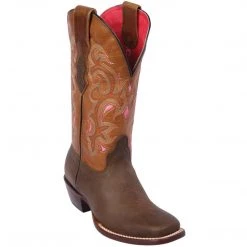 Quincy Boots Quincy Brown Square Toe Cowgirl Boots WOMENS