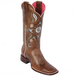 Quincy Boots Quincy Flower Volcano Honey Cowgirl Boots WOMENS