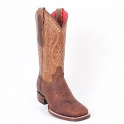 Quincy Boots Quincy Women's Tobacco Wide Square Toe Boots