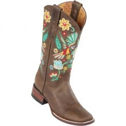 Quincy Boots Quincy Hummingbird On Flowers Cowgirl Boots