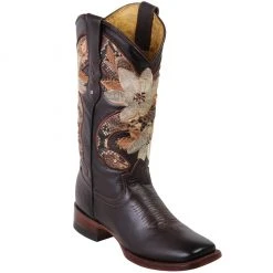 Quincy Boots Quincy Snake Flowered Cowgirl Boots