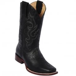 Quincy Boots MENS Men's Quincy Black Square Toe Cowboy Boots