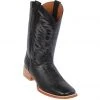Quincy Boots MENS Quincy Ostrich Leg Print Square Toe Cowboy Boots