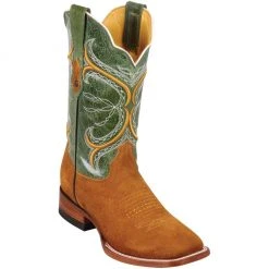 Quincy Boots MENS Quincy Suede Wide Square Toe Cowboy Boots