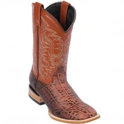 Quincy Boots MENS Quincy Elephant Print Cognac
